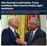 特朗普签令:成立“让美国再次健康”委员会